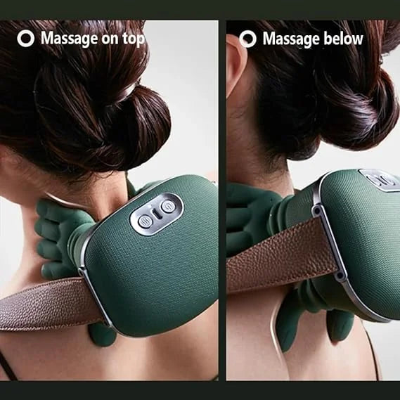Portable Bionic Heated Neck & Back Massager – Deep Relaxation & Soothing Heat